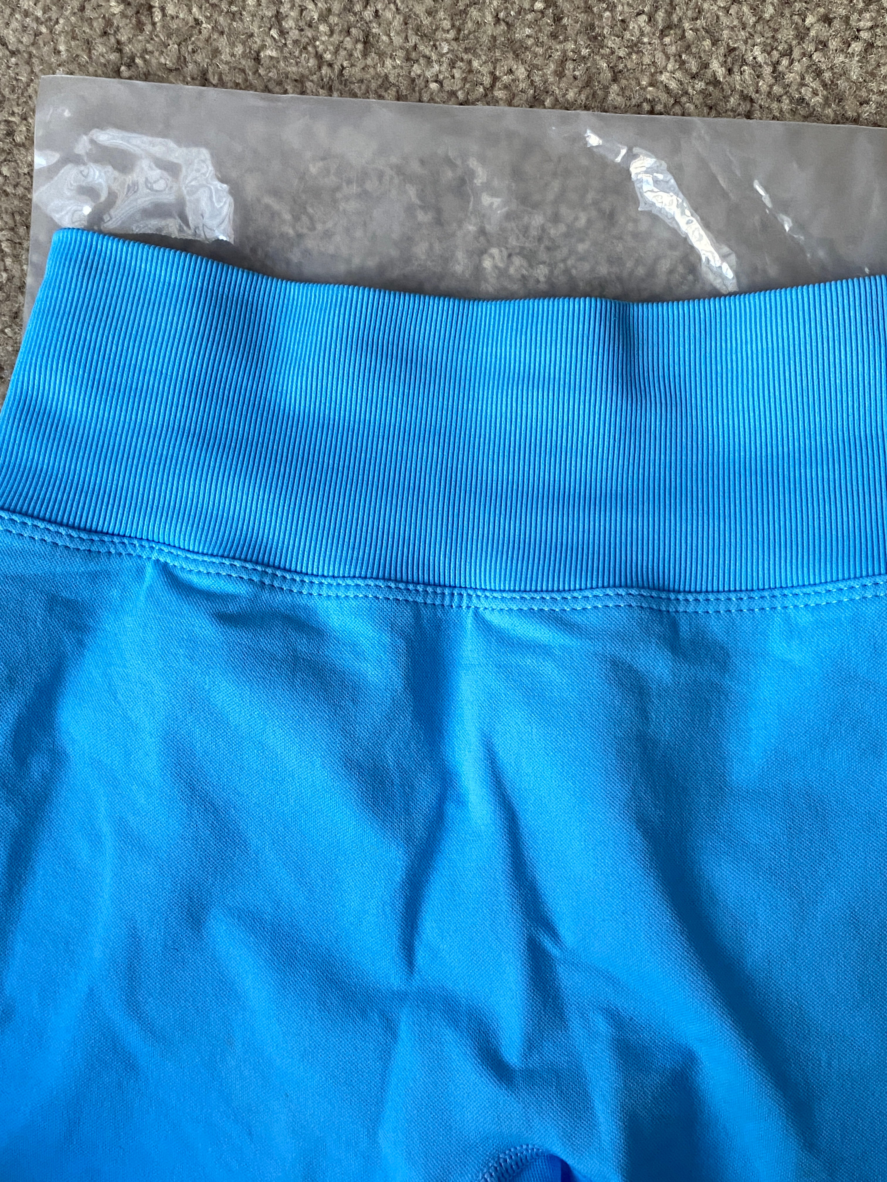 Blue Sculpt Scrunch Shorts - Discount Trolly