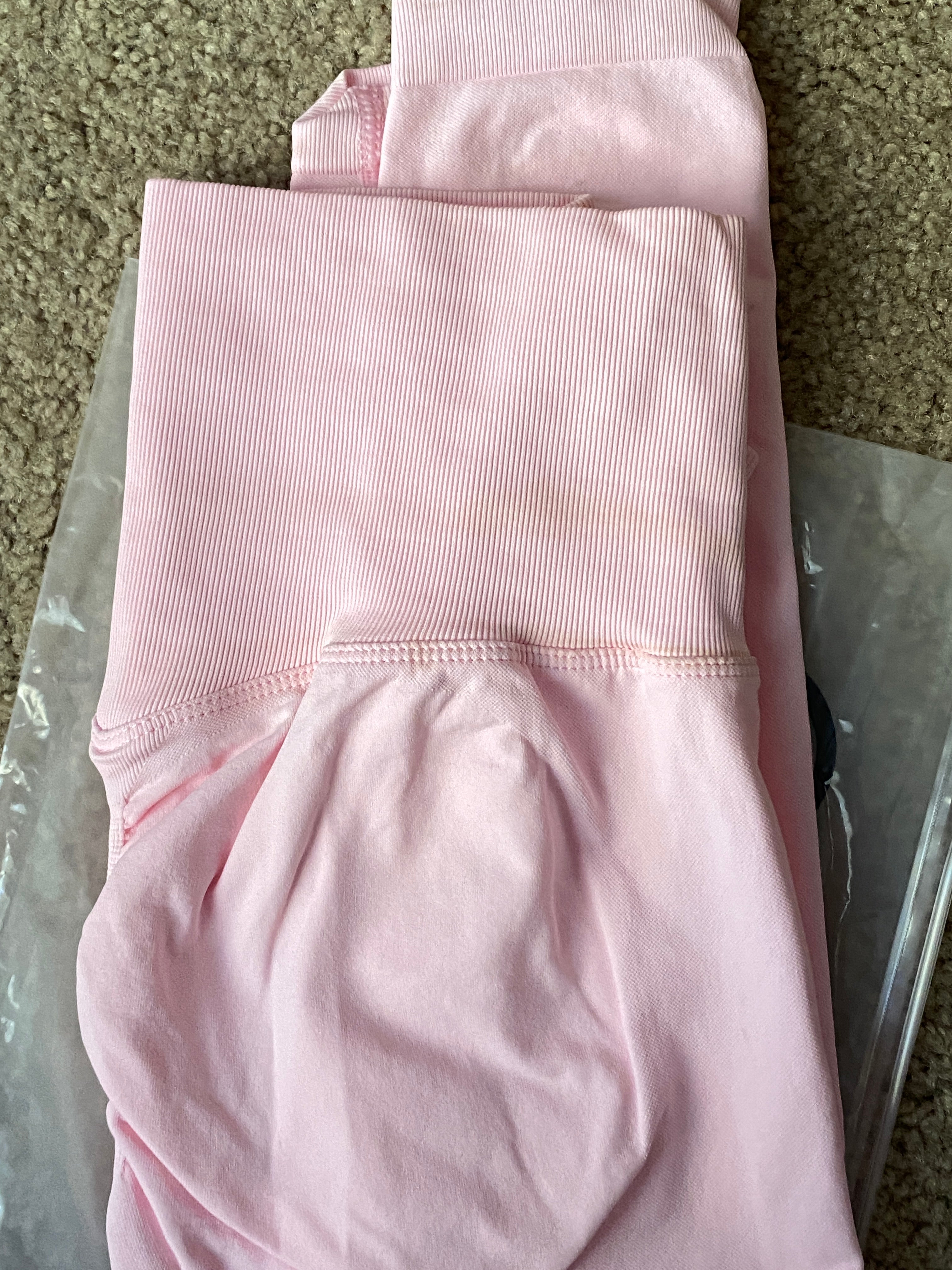 Baby Pink Sculpt Leggings - Discount Trolly